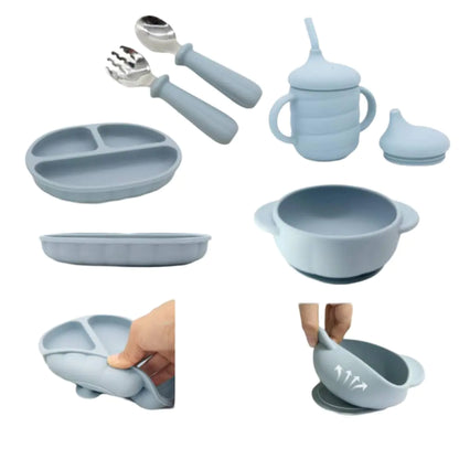 AloBabyBrand Silicone feeding set Medium